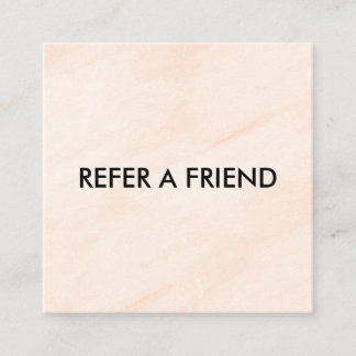 Modern Luxury Refer a Friend Card for Salon & Spa