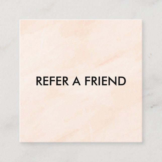 Modern Luxury Refer a Friend Card for Salon & Spa (Front)