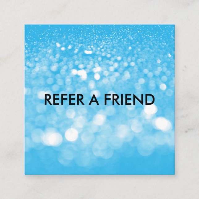 Modern Luxury Refer a Friend Card for Salon & Spa (Front)