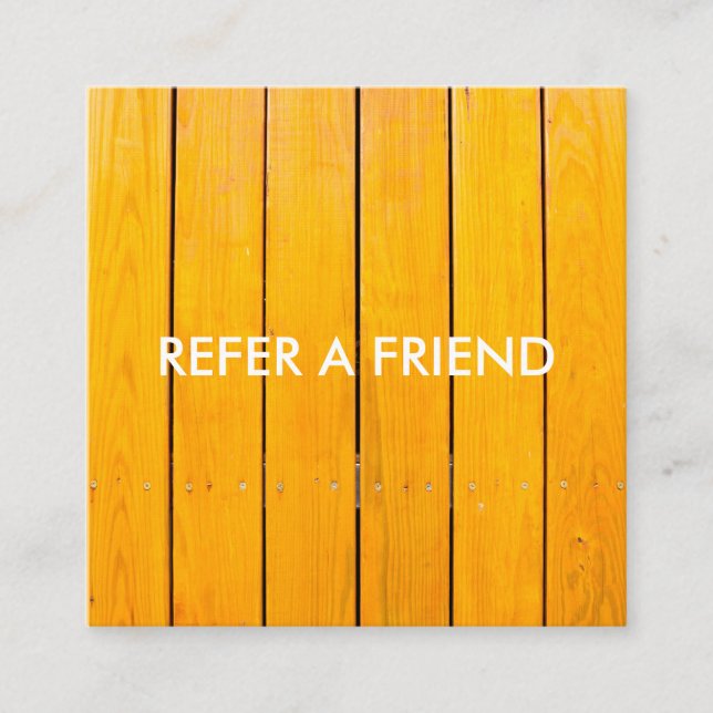 Modern Luxury Refer a Friend Card for Salon & Spa (Front)