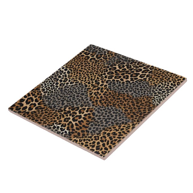 Modern Luxury White Leopard Elegant Collection Ceramic Tile (Side)