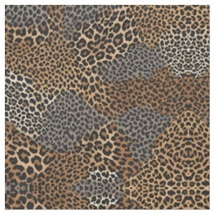Modern Luxury White Leopard Elegant Collection Fabric