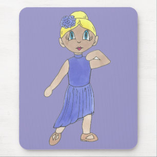 Modern Lyrical Dancer Dance Teacher Purple Recital Mouse Pad