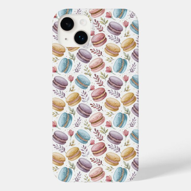 Modern Macaroon Desserts Case-Mate iPhone Case (Back)