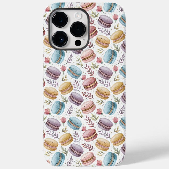 Modern Macaroon Desserts Case-Mate iPhone Case (Back)