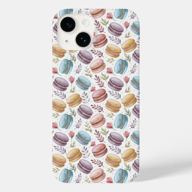Modern Macaroon Desserts Case-Mate iPhone Case (Back)