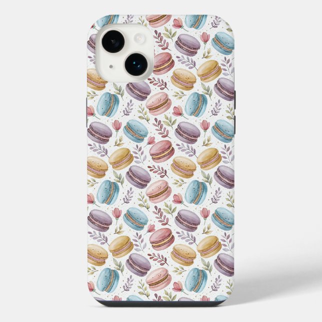 Modern Macaroon Desserts iPhone Case (Back)