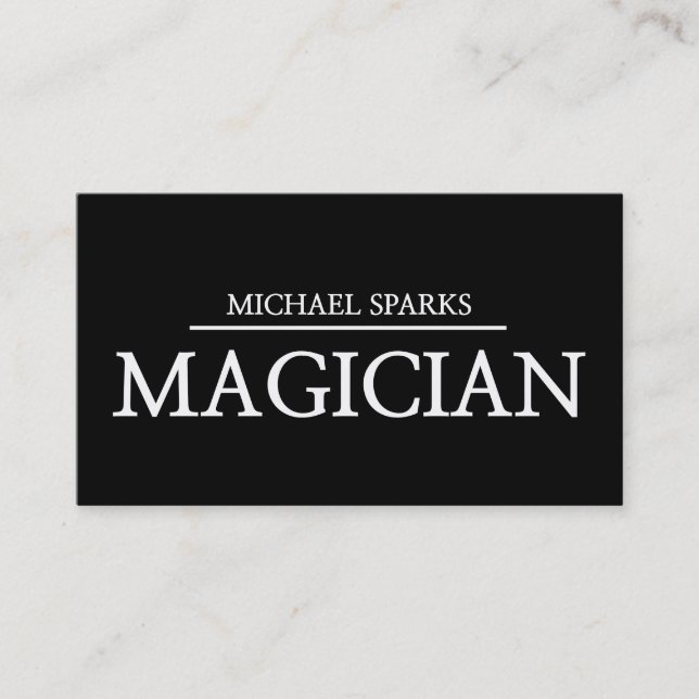 Modern Magic Magician Card Poker Entertainment (Front)