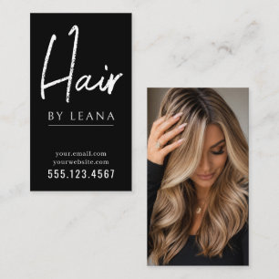 Modern Makeup Artist and Hair Stylist Business Card