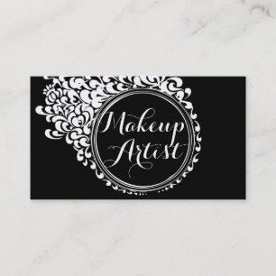 Modern Makeup Artist Beauty Salon Business Card