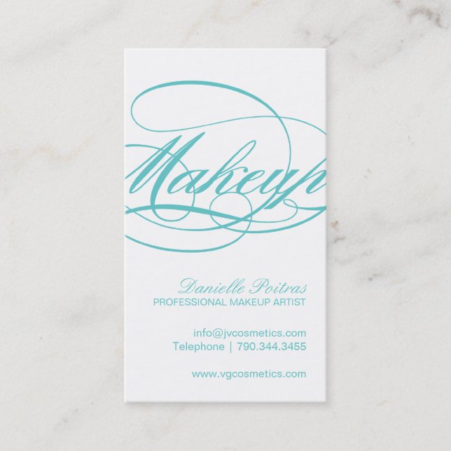 MODERN MAKEUP ARTIST BUSINESS CARD (Front)