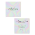 Modern makeup artist pastel rainbow holographic