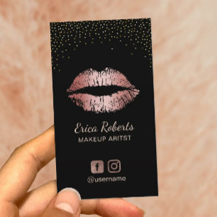 Modern Makeup Artist Rose Gold Lips Appointment