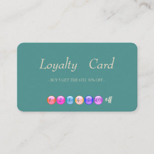 Modern Makeup Loyalty Card