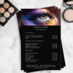 Modern, Makeup Photo Glitter Salon Price List  Flyer<br><div class="desc">Modern,  Makeup Photo Glitter,  Price List Flyer. Edit your product in a few minutes by adding your data. You can change the font/color/position by "further personalization".</div>