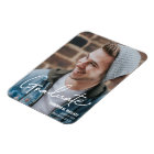 Modern Male Graduate Photo Announcement