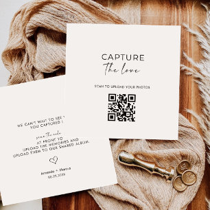 Modern Malimal Share the Love QR Code Table Cards