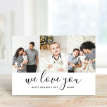 Modern Mama 3 Photo Collage Mother's Day Card<br><div class="desc">Affordable custom printed Mother's Day card personalised with your photos and text. This modern minimalist design features a photo collage with 3 photos and chic script text that reads "We Love You - Happy Mother's Day Mama" or you can customise it with your own special message. Add your personalised greeting...</div>