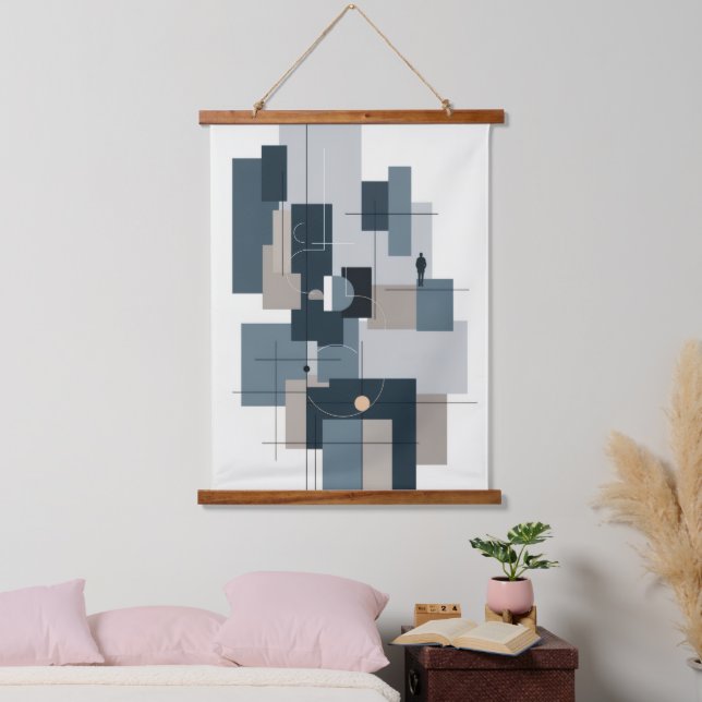 Modern Man Hanging Tapestry (Bedroom)