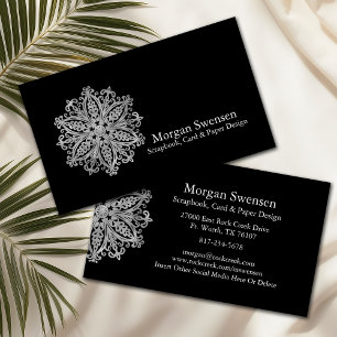 Modern Mandala Graphic Scrapbooking Business Card