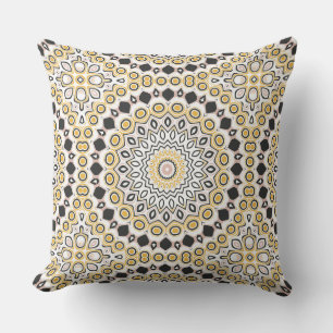 Modern Mandala Kaleidoscope Medallion Cushion