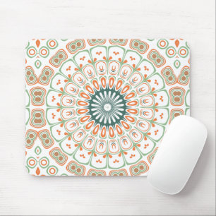 Modern Mandala Kaleidoscope Medallion Design Mouse Pad