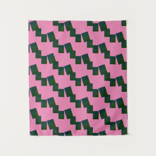 MODERN Mandala LINES -PINK -BLUE-GREEN Tapestry
