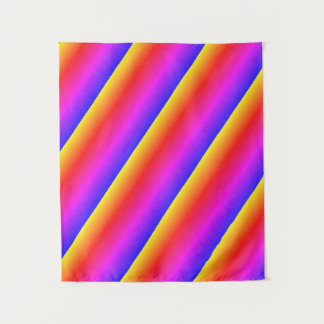 MODERN Mandala LINES - PINK PURPLE ORANGE ROSE Tapestry