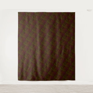 MODERN Mandala SMALL LINES - RED- BROWN Tapestry