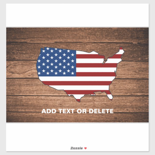 Modern Map of America Wooden Art (Sheet)