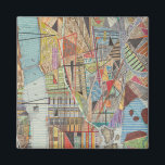 Modern Map of New York I Magnet<br><div class="desc">A modern map of New York City in bright,  vibrant colours. Artist: Nikki Galapon</div>