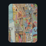 Modern Map of New York I Magnet<br><div class="desc">A modern map of New York City in bright,  vibrant colours. Artist: Nikki Galapon</div>