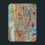 Modern Map of New York I Magnet<br><div class="desc">A modern map of New York City in bright,  vibrant colours. Artist: Nikki Galapon</div>