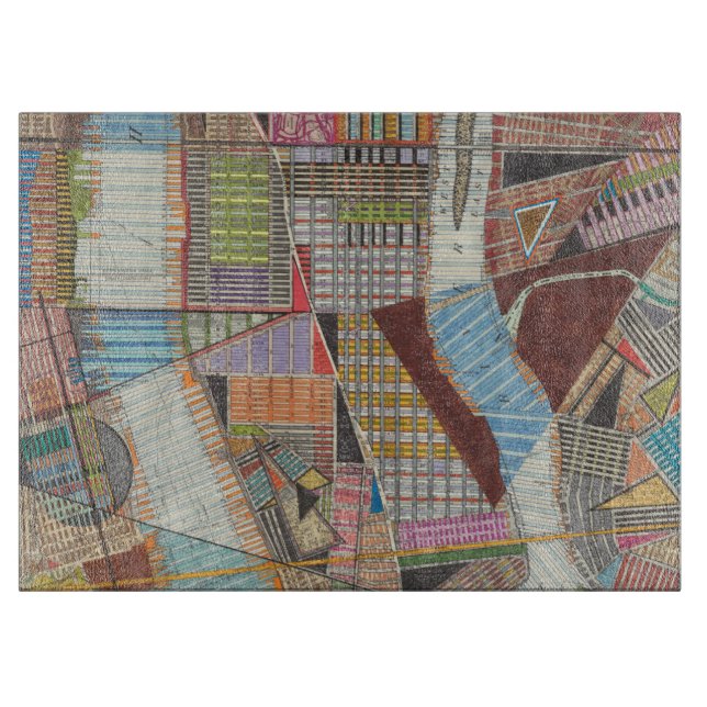 Modern Map of New York II Cutting Board (Front)