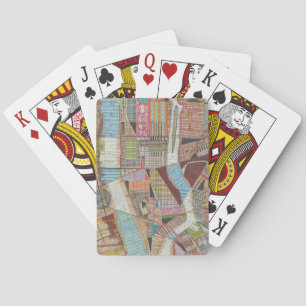 Modern Map of New York II Playing Cards