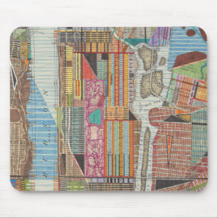 Modern Map of New York III Mouse Pad