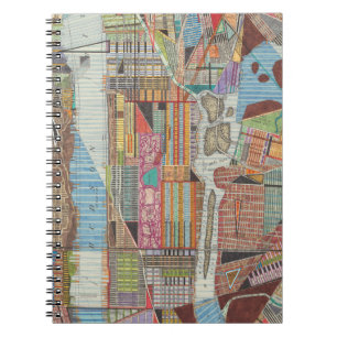 Modern Map of New York III Notebook
