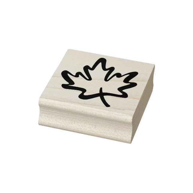 Modern  Maple Leaf Canada Day Flag Symbol Red Rubber Stamp (Stamp)