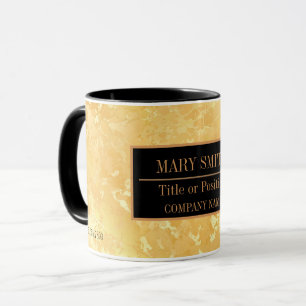 Modern Marble Business Add Name Mug