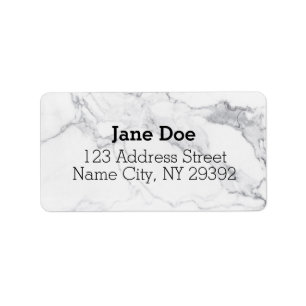 Modern Marble Design Return Address Label