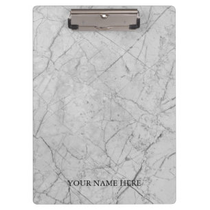 Modern Marble Designer Personalised Clipboard