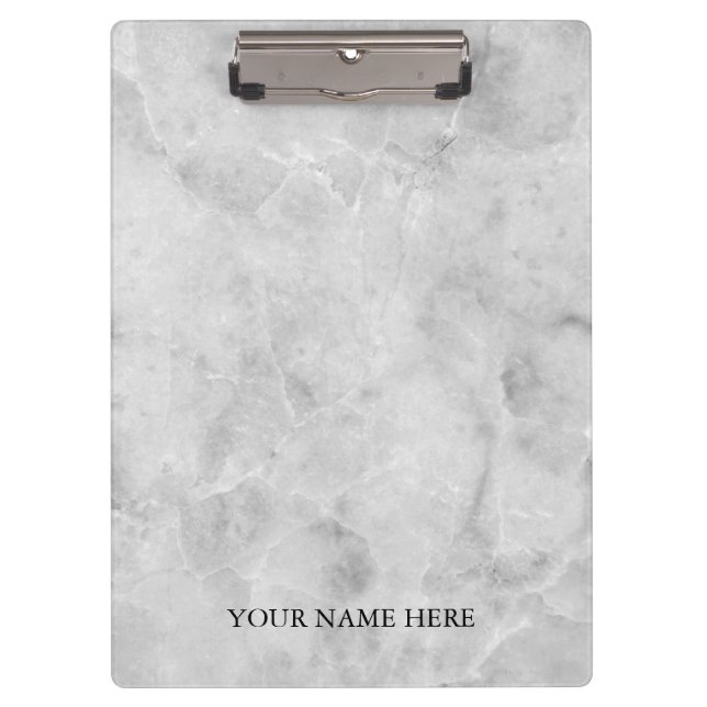 Modern Marble Designer Personalised Clipboard (Front)