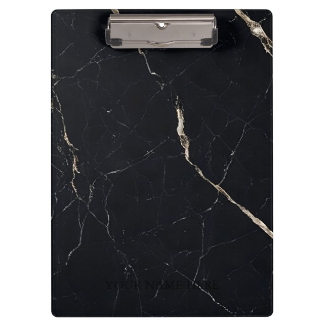 Modern Marble Designer Personalised Clipboard (Front)