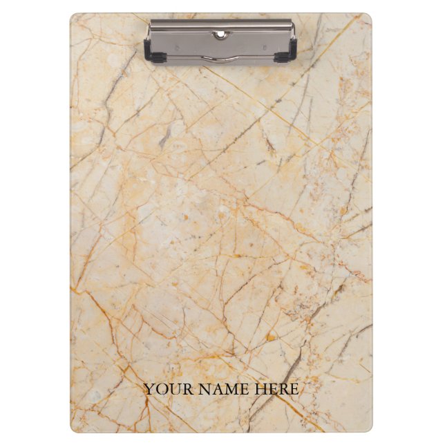 Modern Marble Designer Personalised Clipboard (Front)