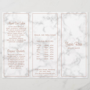 Modern Marble Elegant Business Trifold Brochure