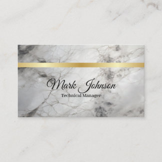 Modern Marble Gold Business Card 1005BCG