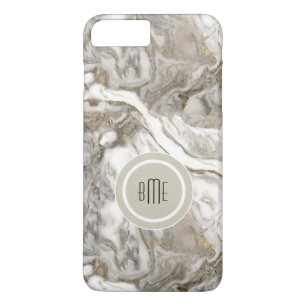 Modern Marble Monogram iPhone 8 Plus/7 Plus Case