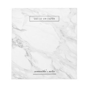 Modern marble notepad