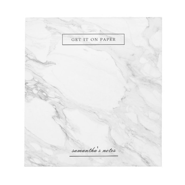 Modern marble notepad (Front)
