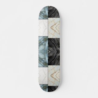 modern marble pattern skateboard